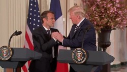 Трамп и Макрон провели переговоры в Белом доме Трамп и Макрон провели переговоры в Белом доме