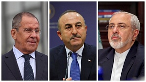 Главы МИД России, Турции и Ирана обсудили политический процесс в Сирии Главы МИД России, Турции и Ирана обсудили политический процесс в Сирии